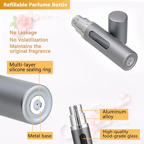 Leakproof Travel Perfume Atomizer Set - 2 x 5ML Bottles - Image 2