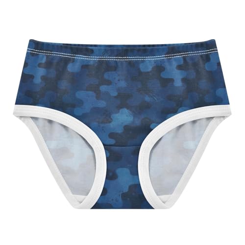 Joisal Pattern Girls Underwear Toddler 2t Cotton Cute Panties Girl Cool Navy Blue Camouflage Undies Kids Briefs