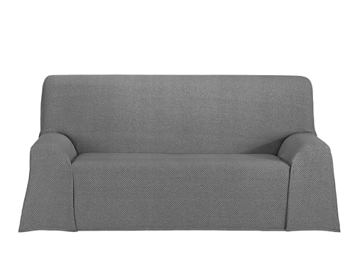Cardenal Textil - Foulard multiuso Saona, Plaid per letto, coperta per divano, antracite, 130 x 180 cm