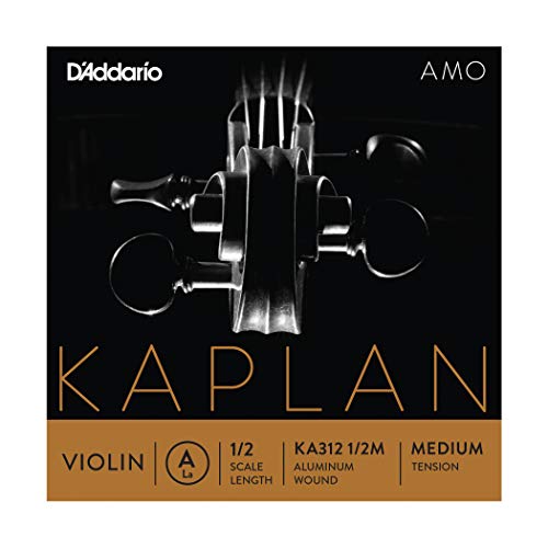 DエAddario Kaplan Amo Violin A String, 1/2 Scale, Medium Tension, KA312 1/2M