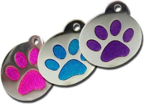 Charming Glitter Paw Pet Tag