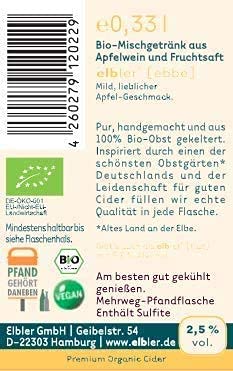 Elbler Cider Ebbe, Apfel Cider, 2.5% Vol, 0,33 l, inkl. 0,96€ Pfand, Mild-Lieblich, 12-er Pack, Apfelwein, Glutenfrei… - Image 7