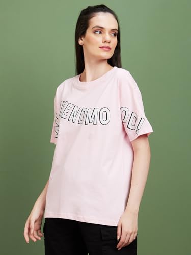 Image of Globus Women White Printed Boxy Fit Casual T-shirt-3638274001