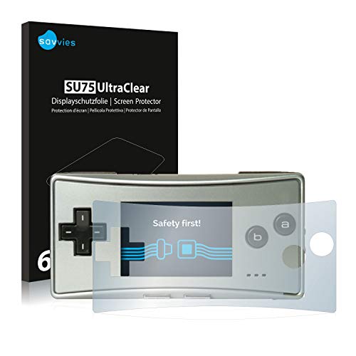 savvies Protection Ecran pour Nintendo Gameboy Micro 6 Pièces - Film Protection Ultra Clair
