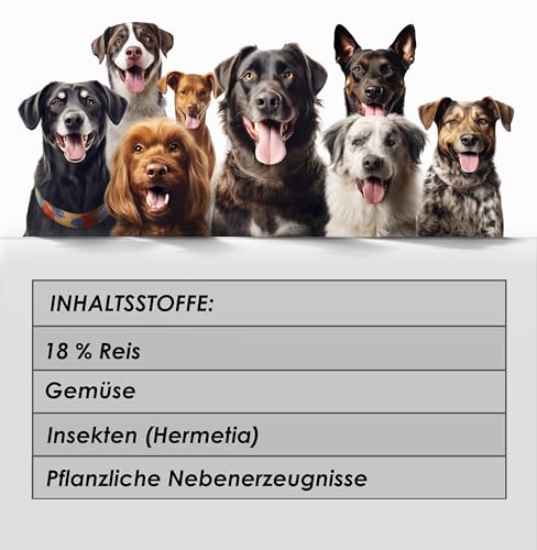 123... Hund dabei! - Kaurollen XXL 50er Tray (Hermetia/Insekten) - Dentalkaurolle - Glutenfrei - Vorteilspaket - Kaustangen für Hunde - Kausticks - Zahnpflege - Kaurollen für Hunde