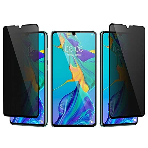 Aiselan For Huawei P30 Pro Anti-Spy Screen Protector Tempered Glass, (2Pcs) Bubble Free Case Friendly 3D Curved Privacy Screen Protective Film For Huawei P30 Pro #TOP1