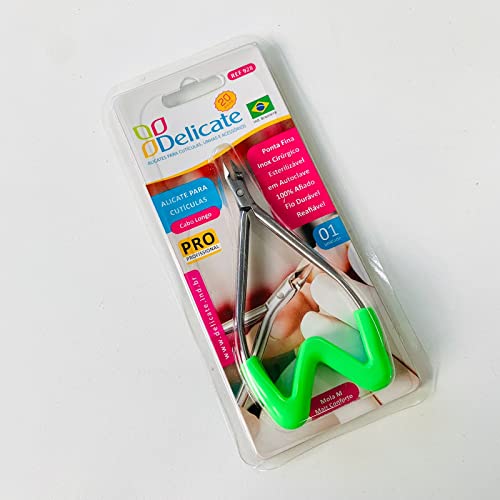 ALICATE PARA CUTÍCULAS DELICATE 928 PROFISSIONAL COM MOLA DE SILICONE EXTERNA EM FORMATO DE M (AMARE