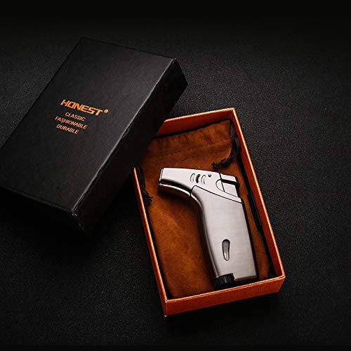 Aansteker Winddicht Turbo Strong Flame Gas Butaan Navulbare brander aansteker met butaan raamaccessoires voor heren 2… - Image 6