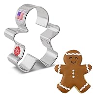 Happy Gingerbread Man Cookie Cutter, 3\" by Ann Clark Cookie Cutters