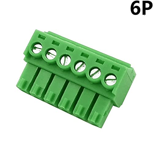 Jienk 5Pcs 6-Pin 300V 8A Kf2Edgk 3.5Mm Pitch Screw Terminal Block Connector For 28-16Awg #TOP2