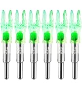 KEAUP G Lighted Nocks 6 PCS with X Bushing for Arrows with .165.204 Inside Diameter with ON/Off S...