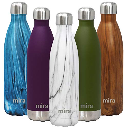 MIRA 25 Oz Stainless Steel Vacuum Insulated Water Bottle | Double Walled Cola