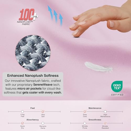 Housse de couette nanopeluche parure de lit avec taies d'oreiller pour adulte - 3