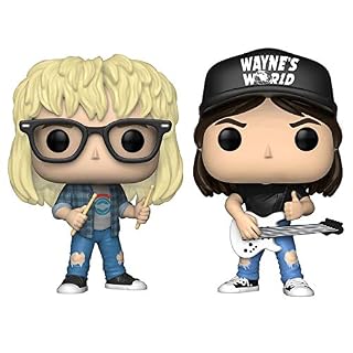 Funko Pop! Movies Wayne’s World Lot de 2 figurines en vinyle 9,5 cm - Les Beatles, Paul McCartney, John Lennon, RIngo Starr, George Harrison