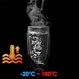 TKNO 2 Pack 450ml Double Walled Tall Coffee Glasses Mugs Cups, for Coffee Tea Milk Juice Ice Cream Dessert, Borosilicate Heat Resistant Large Glass Cups, Microwave Safe, Ideal for Hot and Cold Drinks - Image 9