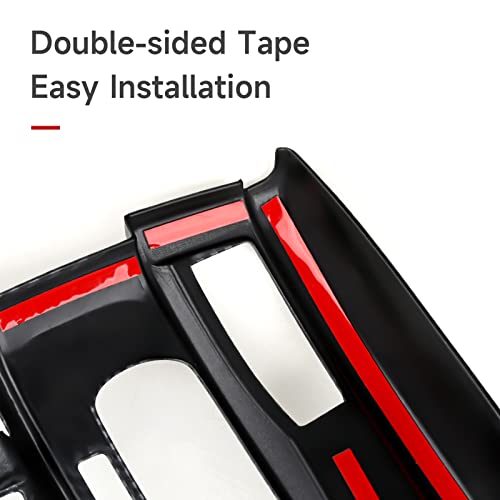 BRMYL Gear Shift Panel Frame Decals for 10th Gen Honda Civic 2016 2017 2018 2019 2020 2021 Accessories ABS Carbon Fiber Stickers