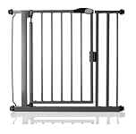 Bettacare Auto Close Stair Gate, 82.2cm - 89.2cm, Slate Grey, Pressure Fit Safety Gate, Baby Gate, Safety Barrier for Doors Hallways and Spaces, Easy Installation