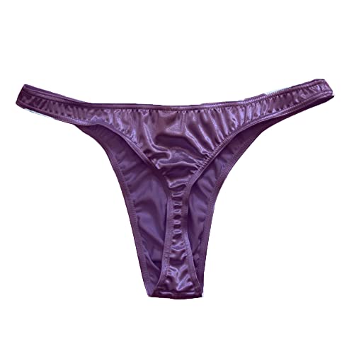 MIERSIDE Men's Satin Stretch Support Satin Bikini Brief G-string 12 pcs/pack3