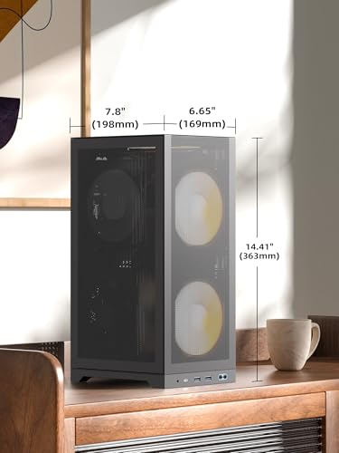 ShinySnake L400 Mini-ITX PC Case - 12.1L SFF High Airflow Gaming