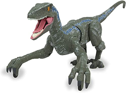 Remote Control Dinosaur Toys for Kids, Kids Dinosaur Toys for 5 6 7 8 9 10+ Year Old Boys Dinosaur Robot Walking Velociraptor with Light Sounds USB Charge Birthday Gifts for Boys Girls Cover
