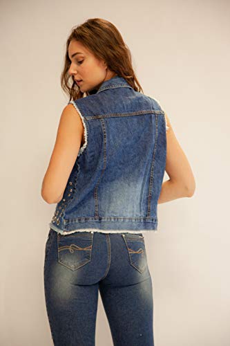 Colete Feminino Colete Jeans, Zune Denim, Feminino, Denim, P