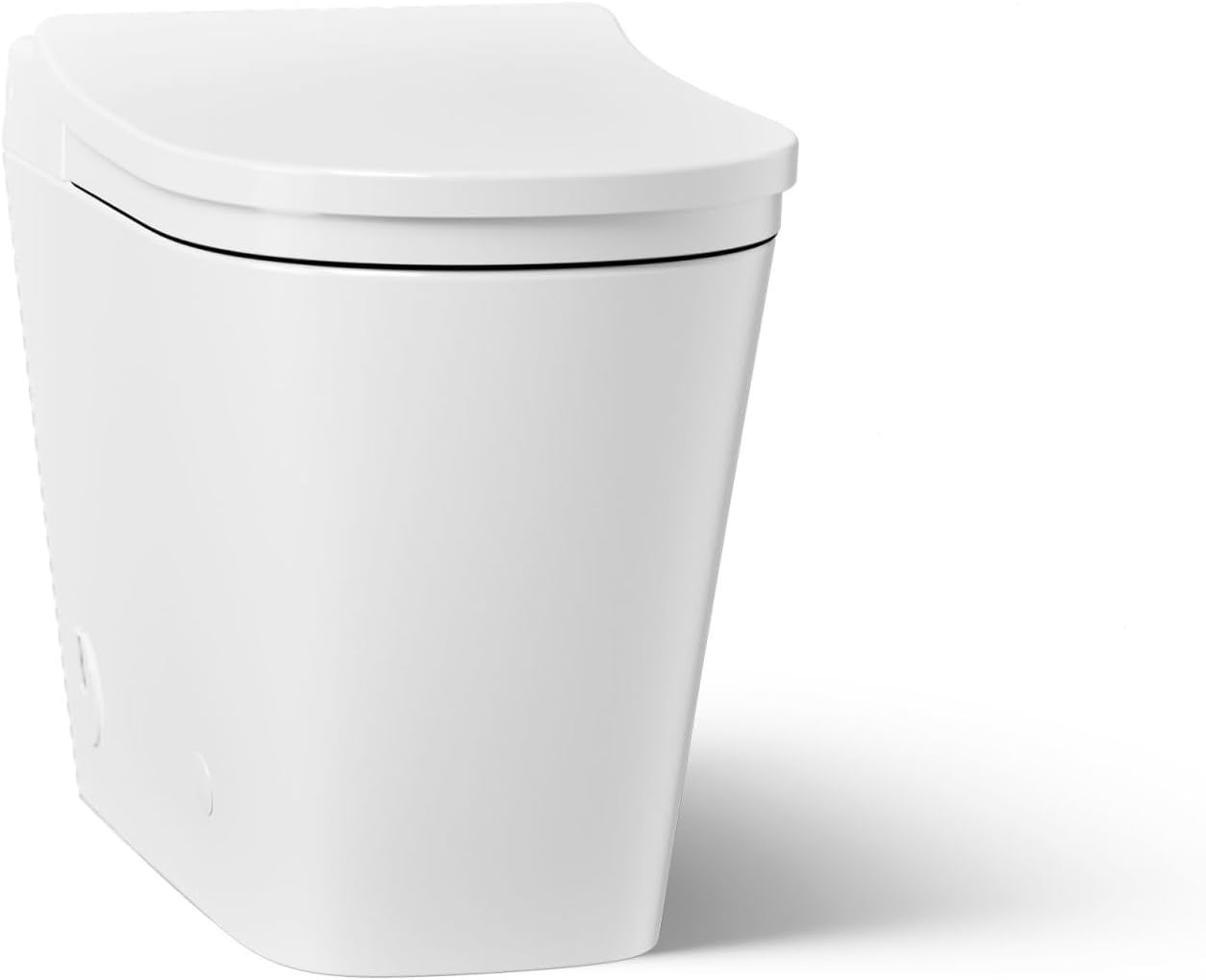 Inodoro inteligente Kohler LeapTM de una pieza, alargado, con tecnología de varilla frontal para bidé, doble descarga, blanco miniatura 1