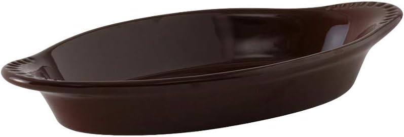 Tuxton China BWN-150 Welsh Rarebit, 17 oz., 10-5/8" x 5-1/2" x 1-1/2"H, Oval, Microwave and Dishwasher Safe, Oven Proof, Fully Vitrified, Ceramic, DuraTux, White, Pack of 12