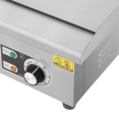 Elektrische Grillplatte, 3000W Elektrogrill, einstellbare Temperatur 50-300°C, Platte aus Edelstahl 55 * 30cm, Gastronomie Tischgrill für Haus Restaurant – Bild 7