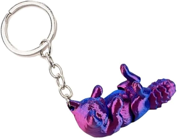 BTN Keychain チャーム Amazon.com: Shinycome Portable Animal Keychain with Poseable