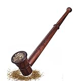 White Leaf Free Style Tobacco Pipe Wooden Smoking Pipe with Removable Pipe Give It The Unique Touch of Smoke Durable Hard Wood Material Handmade Classic Retro Sailor Pipe Made in India