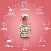 IronMaxx SqueeZero - Strawberry Daiquiri 65 ml | Zuckerfreier Sirup ohne Kalorien | Für 8 Liter Erfrischungsgetränk | Perfekt für unterwegs – Ansicht 5