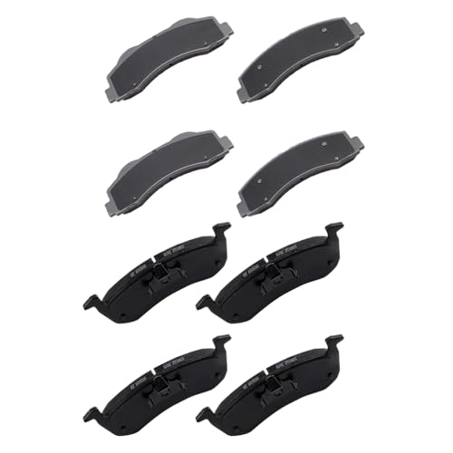 Image of CCIYU D1414,D1279 Front&Rear Semi-Metal Disc Brake Pads Fit 2010-2017 For Ford For Expedition,2010-2017 For Lincoln For Navigator,8PCS