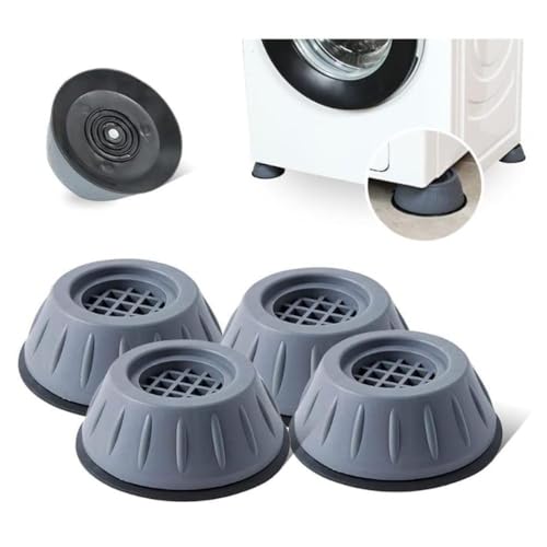 Image of U-MAX 4-Pack Sofa & Bed Leg Lifts, Anti-Slip Rubber Base for Stability, Increases Height, Prevents Floor Scratches, Legs Refrigerator Stand (Gray, Round Stand)