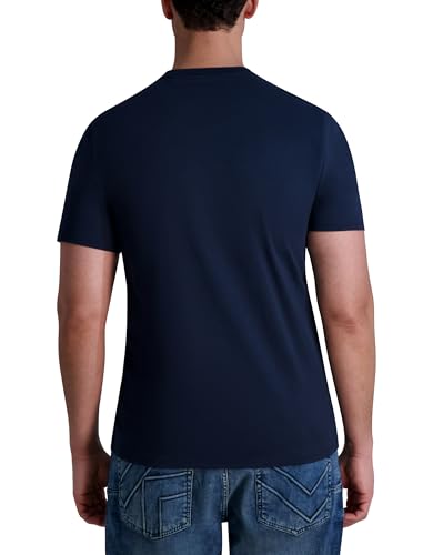 KARL LAGERFELD Men's Solid Short Sleeve Crewneck Karl Logo T-Shirt4