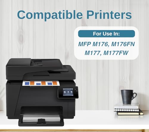 Image of 130A Toner Cartridge Compatible for Color LJ Pro Printers MFP M176, M176FN, M177, M177FW, 200 MFP, Pro 100 MF (130A - 4 Color Combo)