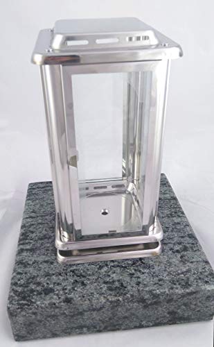 designgrab Grablampe Royal aus Edelstahl mit Granitsockel aus Granit...