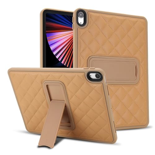 Étui iPad Pro 11 2022 marron antichoc en cuir rigide à rabat arrière souple