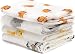 Muslin Baby Swaddle Blankets -"Safari Friends" - 4 Pack - CuddleBug 47 x 47 inch Large Muslin Swaddles - Soft Cotton Blankets - Baby Shower Gift - Perfect for Nursery Sets - Unisex