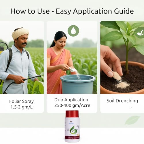 Image of Utkarsh Prime All - Amino Acid Chelated Mix - Nitrogen, Phosphorus, Potassium (100% Water Soluble Chemical for Foliar Spray) (250 gm; Pack of 1)