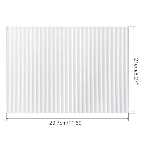 Image of uxcell 10pcs Corrugated Cardboard Paper Sheets,White,11.69-inch x 8.27-inch,for Craft and DIY Projects