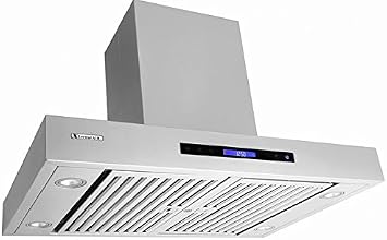 Pro-X Series PX06-W36, 36" Wide, Easy Clean swing-able baffle Filters, Stainless Steel, Wall Mount Range Hood