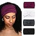 DRESHOW 4 Pack Turban Headbands for Women Hair Vintage Flower Printed Cross Elastic Head Wrap