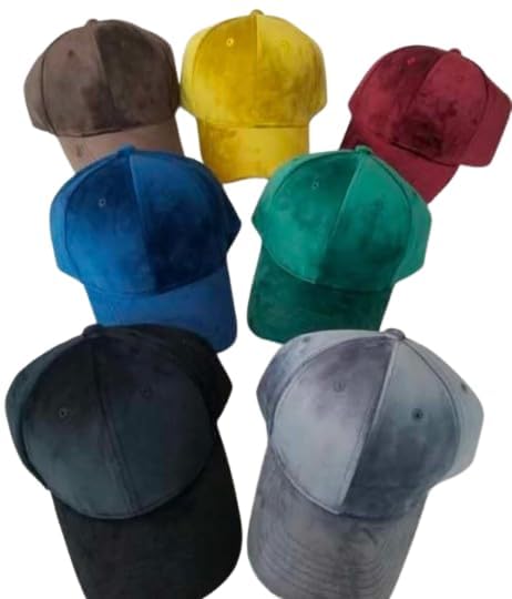Image of Velvet Fabric Solid Baseball Airhole Casual Cap Men Women Adjustable Sports Hat