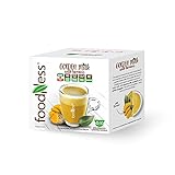 foodness - capsula golden milk compatibile dolce gusto senza lattosio e glutine a base di latte di cocco con curcuma e pepe (1 box tot. 10 capsule)