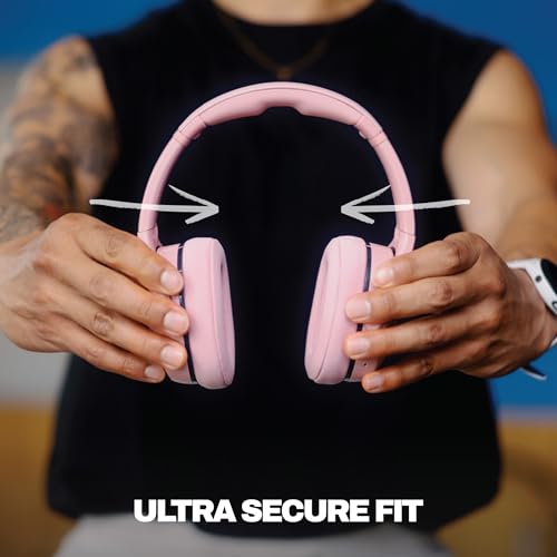 Image of Skullcandy Crusher 540 Active Wireless Bluetooth Headphones with Multi-Sensory Bass, Noise Isolating Over-Ear Fit, Sweat and Water Resistant, 40 Hours Battery, Microphone for iPhone Android - Soft | Bluetooth, Noise Isolating Over-Ear Secure Fit, Sweat and Water Resistant, 40 Hours Battery, Working Out, Gym, Fitness