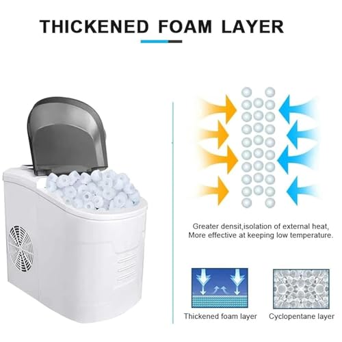 Fabricadora de hielo portátil para uso doméstico y comercial miniatura 5