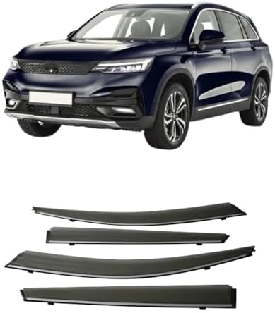 4Pcs Window Visor Compatible with Skyworth Skywell ET5 2020-2024 Weathershield Car Rain Protector Window Sun Rain Visor Deflectors