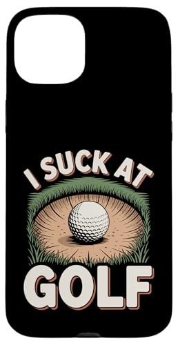 I Suck At Golf Joke ʔSt s Ȓj St X}zP[X iPhone 15 Plus p