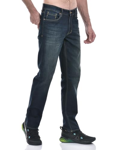 Image of Numero Uno Mens Faded Mid Rise Regular Fit Sustainable Stretchable Jeans