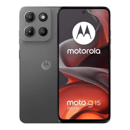 Motorola Moto G15 4G LTE (XT2521-2) 4+256GB Dual Sim | GSM Unlocked | International Model | for T-Mobile, Metro PCS, Mint & Tello - (Gray) by Motorola - Used condition - US$84.76